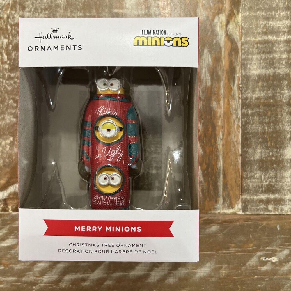 2023 Hallmark Christmas tree‎ ornament Minions Merry Minions This Ugly Sweater